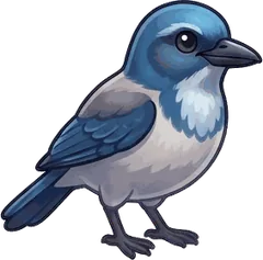California Scrub-Jay illustration