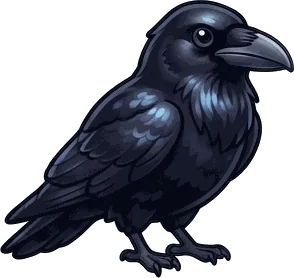 Common Raven illustration