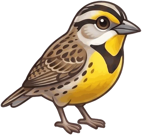 Eastern Meadowlark illustration
