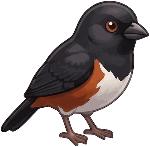 Eastern Towhee illustration