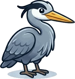 Great Blue Heron illustration