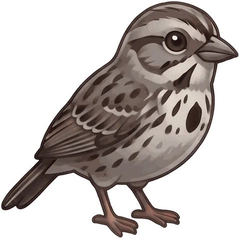 Song Sparrow illustration