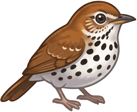 Wood Thrush illustration